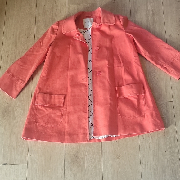 kate spade Jackets & Blazers - Kate Spade Pink Pea Coat Spring Fashion Staple